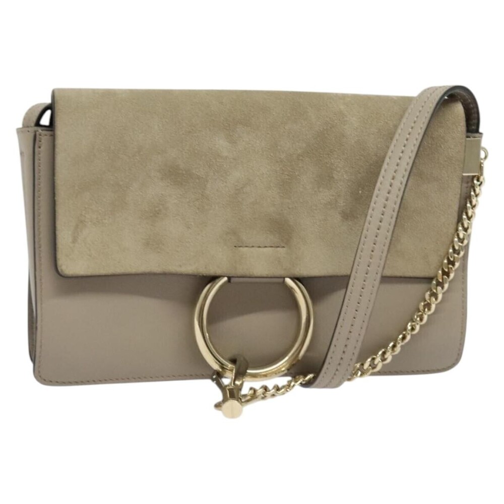 Chloe Faye Leather and Suede Medium